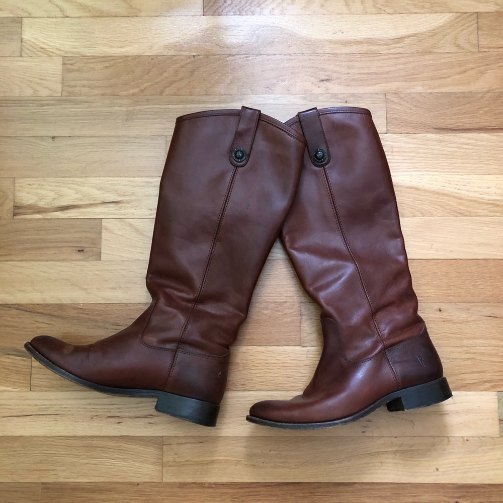 Brown Frye Melissa II boots
